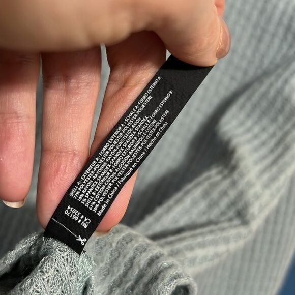 Urban outfitters Sage Green Waffle Hoodie Small - Picture 4 of 5